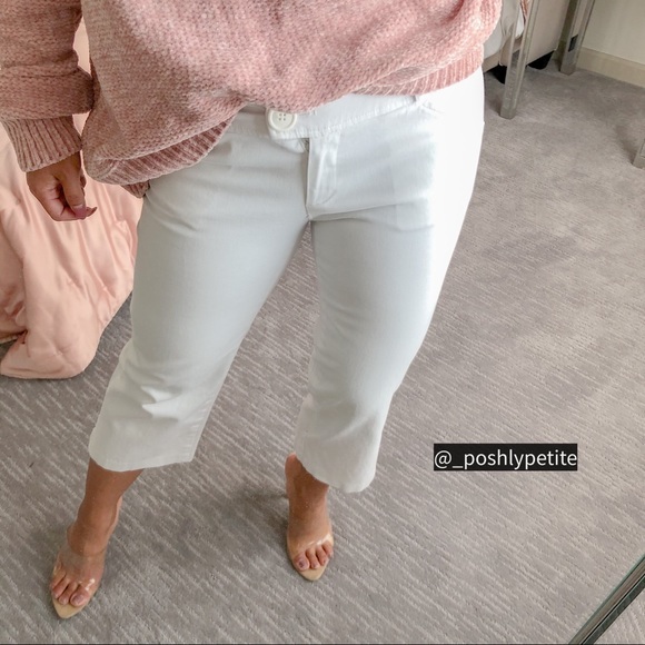 Forever 21 white cropped wide pants - Picture 5 of 10